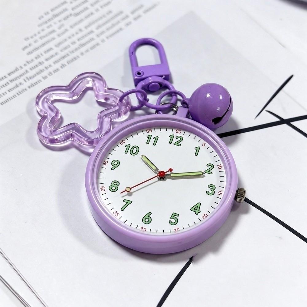 Mini Pocket Watch Key Chain Easy Reading Time-Telling Wall Clock Decoration  Student