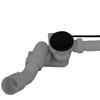 Aqua ForYou automatic bathtub siphon - black