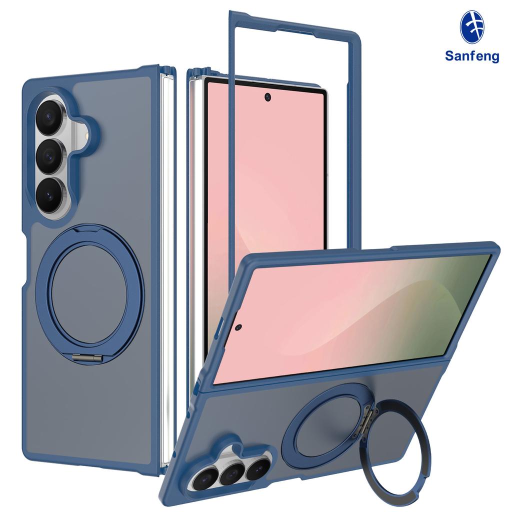 Применимо к чехлу для мобильного телефона Samsung Fold7, противоударный, с 360-градусным вращением, магнитным креплением, откидной крышкой, универсальный держатель для складного экрана Flip 8, защитная крышка