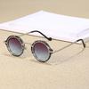 Vintage Metal Frame Small Round Sunglasses Uv400 Protection Driving Sun Glasses Punk Shades For Women & Men