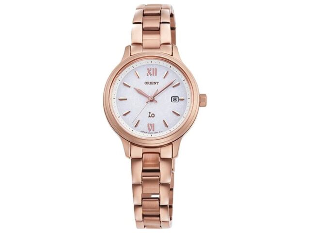 Orient IO Natural & Plain RN-WG0419S Солнечные часы Розовое золото Нержавеющая сталь НОВЫЕ