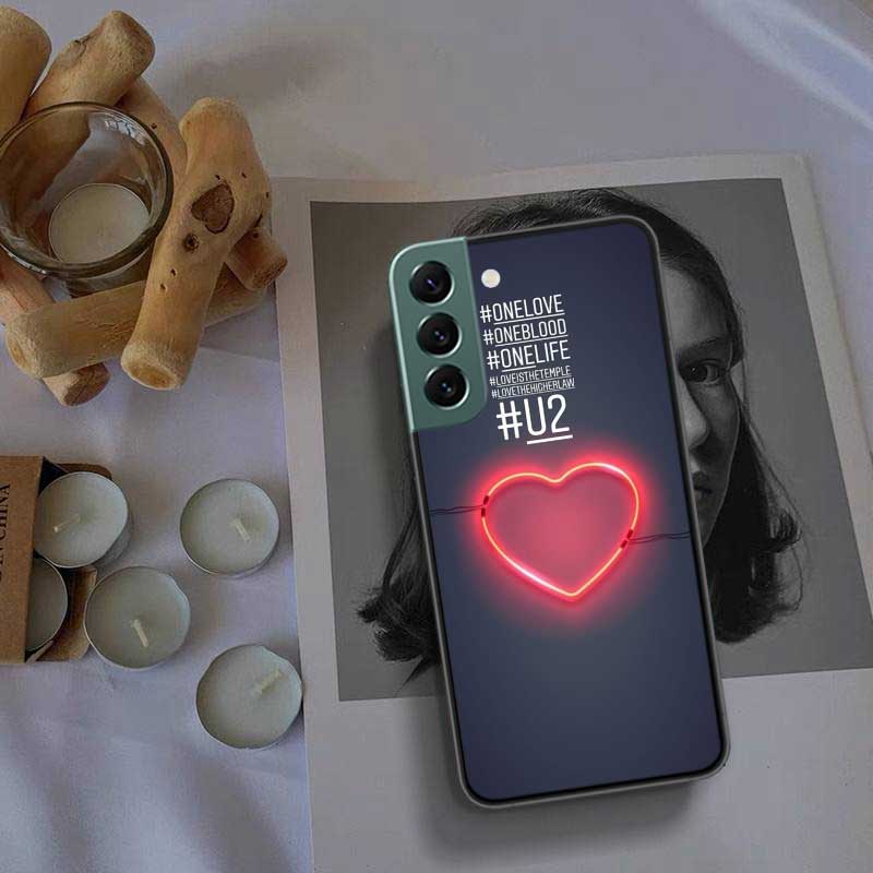 Чехол для телефона Band U2 для Samsung Galaxy S22 S25 Ultra S21 S10 Plus S26 Edge S20 S23 S24 FE Чехол Силиконовый Мягкий ТПУ Прозрачный Корпус