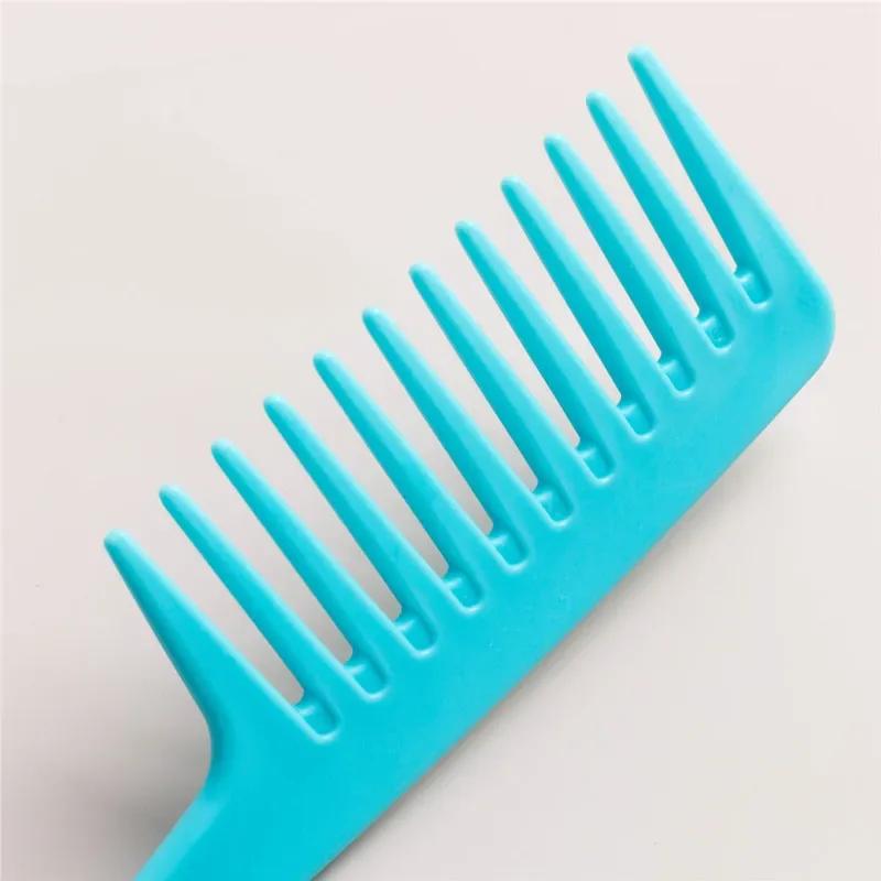 Wet Hair Curling Comb Heat Resistant and Antistatic Bath Comb Wide Toothed Hair Combing Tool with Hook