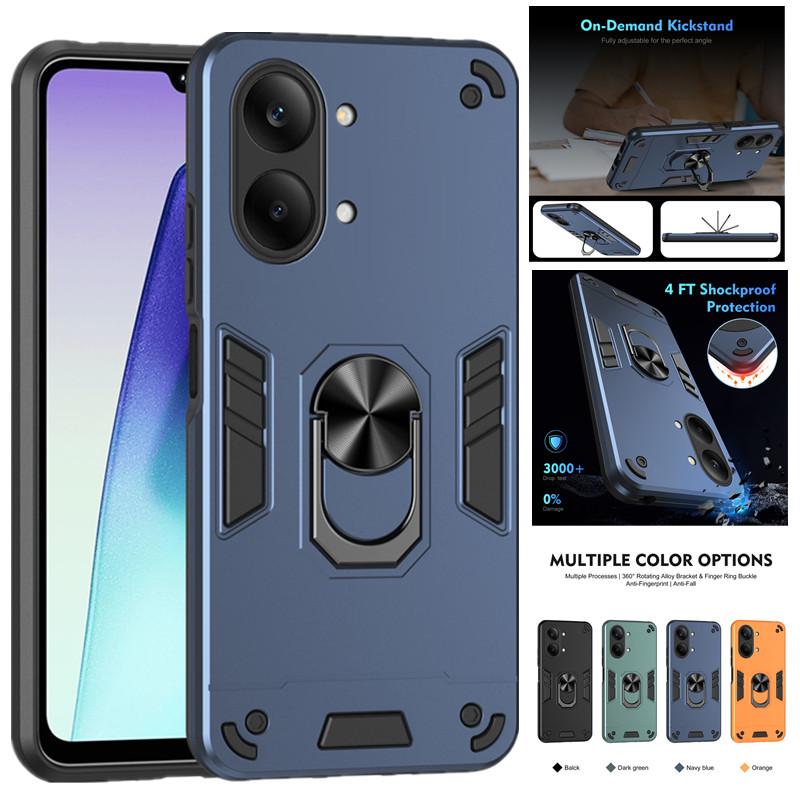 Военный противоударный чехол-броня для Xiaomi Poco X8 Pro Max 5G Защитная крышка Держатель-кольцо Fundas Coque