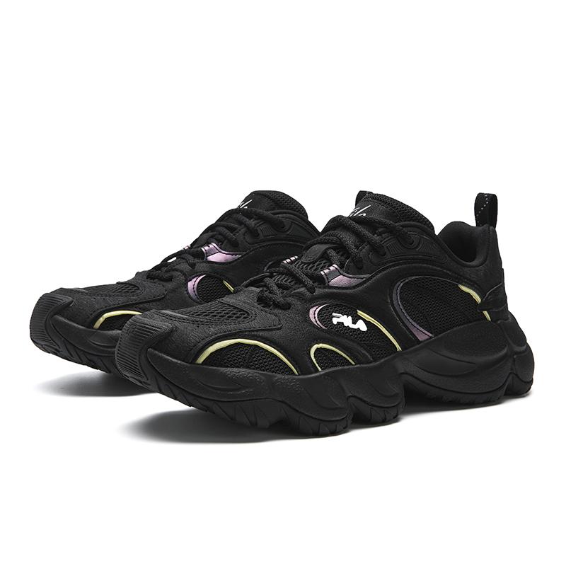 Fila ОРИГИНАЛЬНЫЕ Амортизирующие Устойчивые к истиранию Дышащие Легкие Низкие Массивные Кроссовки Мужские Черные F12M612109FBK