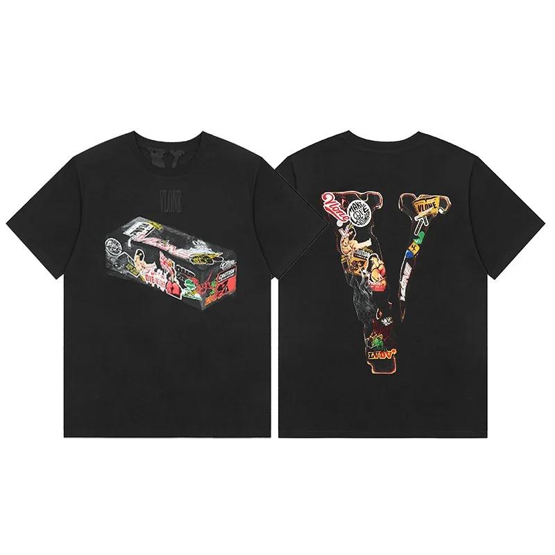 AmiriVLONE FOG Футболка с коротким рукавом Death God Limited Edition Оверсайз Уличная одежда Свободный принт Американский Juice WRLD