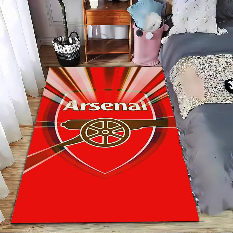 Red Arsenal Theme carpet Non-slip rug suitable for living room and bedroom sofas