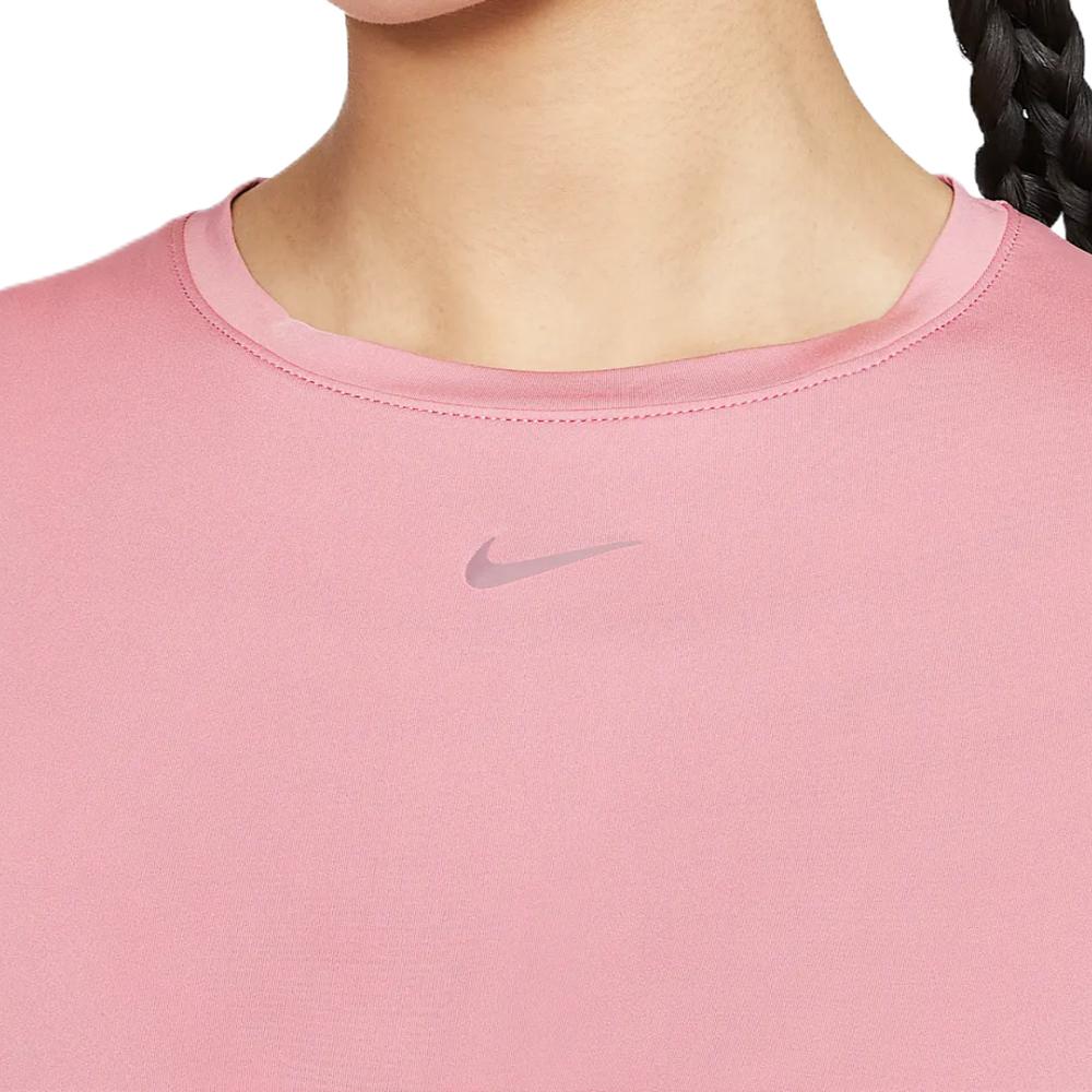 Новая женская футболка Nike Dri Fit Regular Element Розовый/Черный HJ1055-699