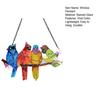 Stained Glass Window Hanging Suncatcher Vivid Color Easy To Hang Hand-Painted Bird Window Hangings Pendant