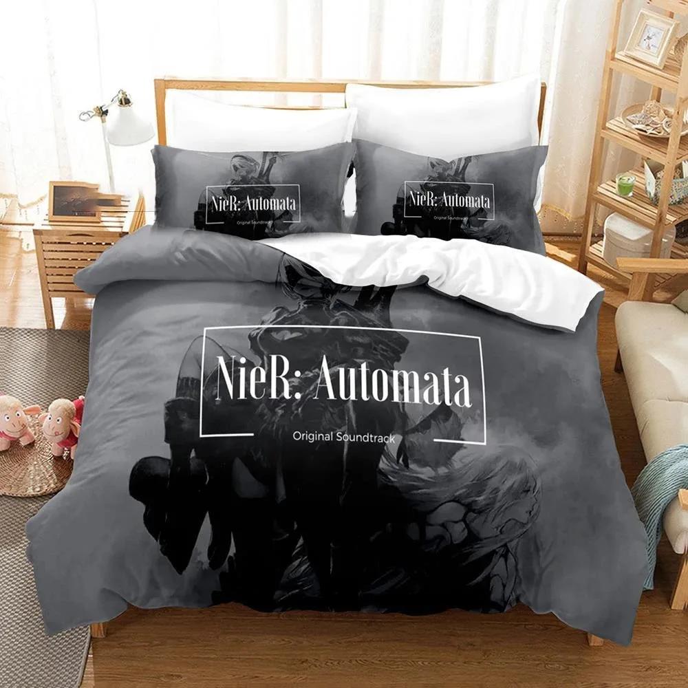 3D-принт игра NieR Automata YoRHa No.2 Type B 2B комплект постельного белья для мальчиков и девочек Twin Queen Size пододеяльник наволочка кровать для детей и взрослых