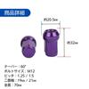 Lock Nuts Purple Car Tire Wheel Nuts M12 Short Nuts Lug Nuts Racing Nuts (P1.5x20pcs)