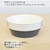 KOKUBO KOKU Round Deep Plate, Large, Steel Gray, 18cm, Dishwasher Safe, Heat Resistant, Microwave Safe, Lightweight, Shatterproof, Stylish, Cute,