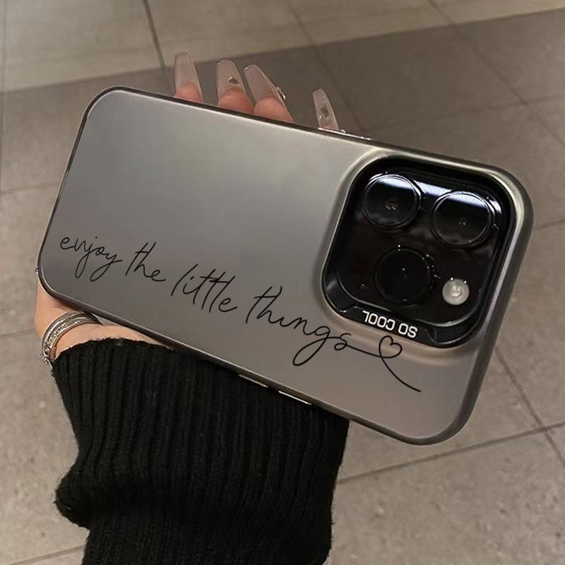 Phone Case For iPhone 16 15 14 Pro Max 13 12 Mini 11 Pro Max 7 8 Plus X XS SE2 English Sentence Graphic Printed Shockproof Cover