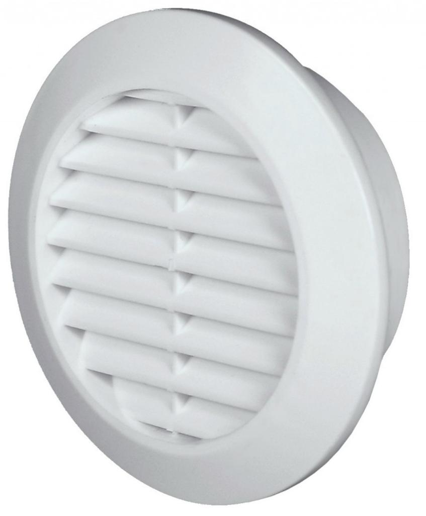 White Ventilation Grille For A 60 Mm Opening