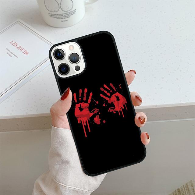 ХЭЛЛОУИН КРОВАВЫЕ ПОТЕКИ Чехол для телефона Для iPhone 17 Air 14 15 16 13 12 Чехол Для Apple Pro Max 6S Plus Coque
