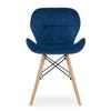 LAGO Velvet chair - navy blue x 1