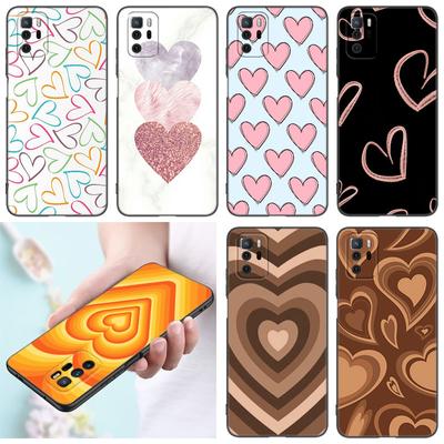 Чехол для телефона Heart Love Coffee для Xiaomi Redmi Note 7 8 9 10 Lite 11 11E 11T 12 Pro 11S 4G 10T 5G 8T 9S 10S Мягкий черный чехол из ТПУ