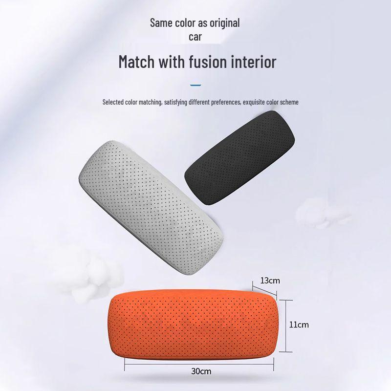 Li Auto L6-L9 MEGA Headrest Neck & Lumbar Support Pillow in Suede – Soft Car Interior Accessory