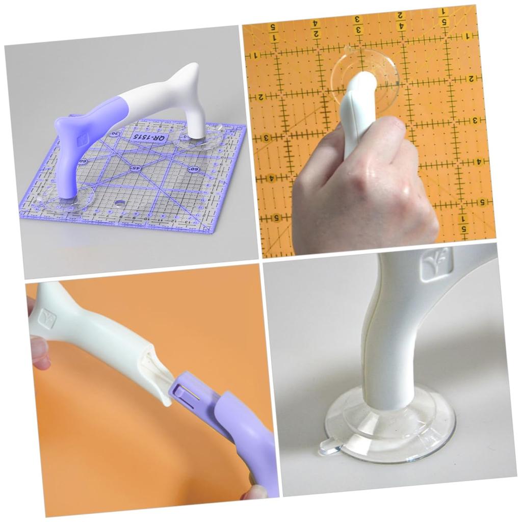 Ручка-присоска для линейки Ручка для швейной линейки Инструмент для лоскутного шитья Ручка-присоска для лоскутной линейки Захват для швейной линейки Фиксатор для лоскутной линейки Ручка-присоска для