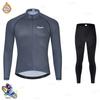 Womens Long Sleeve Bib Pants Cycling Suit Winter Warm Breathable Outdoor Bike Riding Outfit