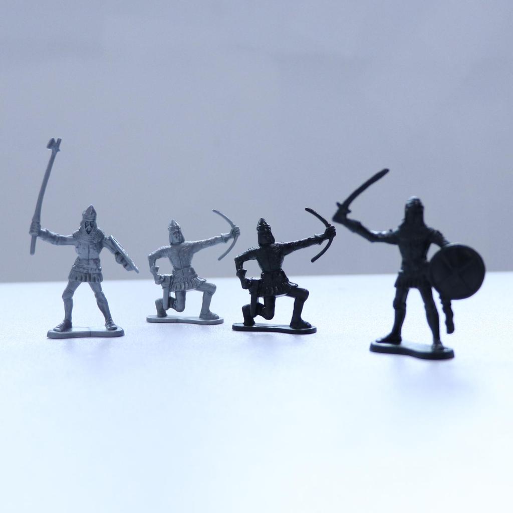 Medieval Soldiers Figures Static Model for Kids Adults