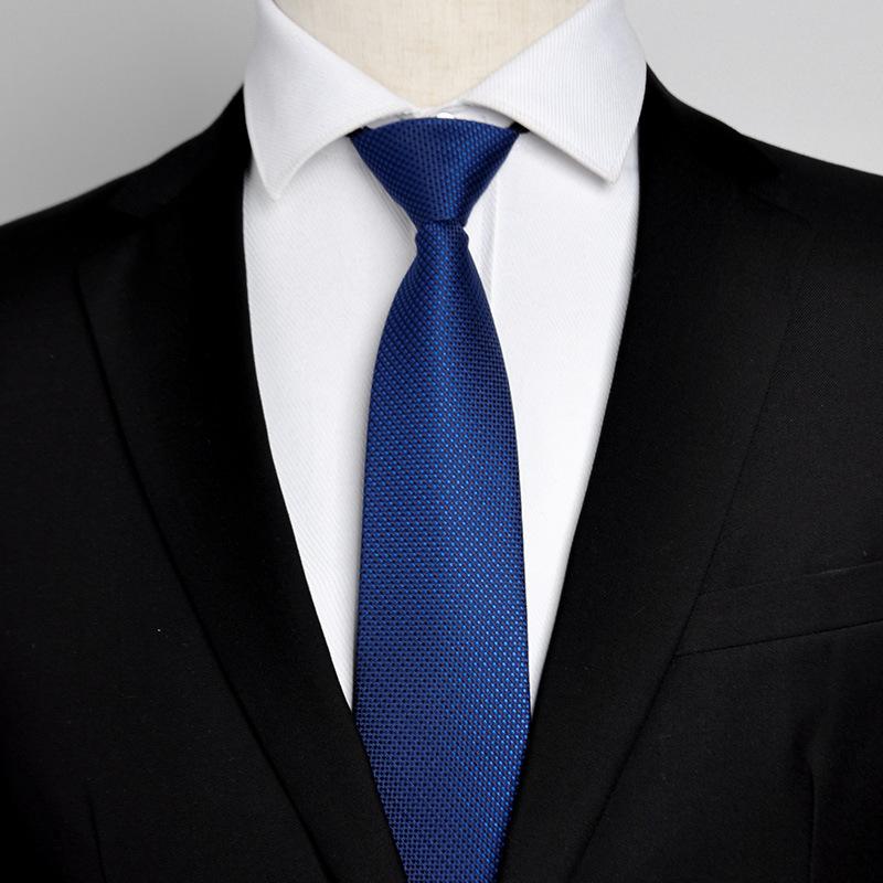 Lazy Zipper Tie Men's Formal Business Professional Easy Pull 8c Suit Blue Groom Wedding
