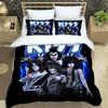 Постельное белье с принтом рок-группы KISS, Односпальное, Полуторное, Двуспальное, Евро, King Size, Музыкальный комплект постельного белья KISS, Комплекты постельного белья для детской спальни
