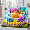 Sunny Bunnies Theme Printed Blanket - Perfect for Couch, Bed, Travel & Outdoor Use | Machine Washable, Cozy & Durable.