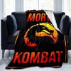 Dark Warrior's Mortal Kombat Blanket Suitable for Sofas, Beds, Offices, And Camping - Perfect Gift for Halloween Christmas