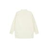 Uniqlo Осень/Зима 23 Серия U Однотонная Свободная Рубашка с Длинным Рукавом Мужские рубашки Светло-Бежевый 461765-30