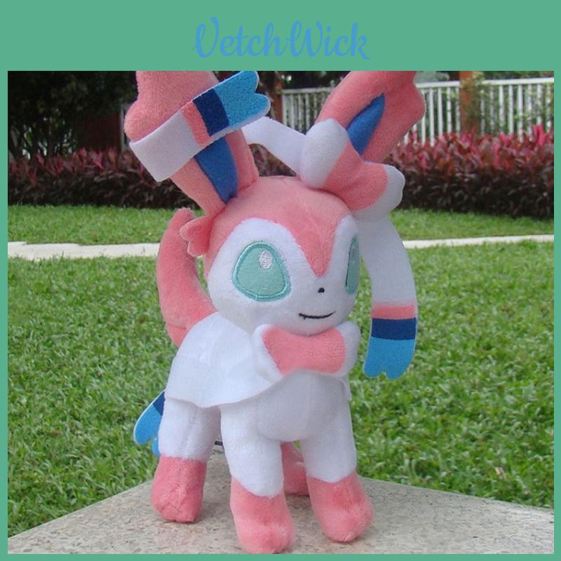 Sylveon 9" Pokemon Go Fairy Eevee Plush Toy Premium Quality Cuddly Soft Doll For Collectors
