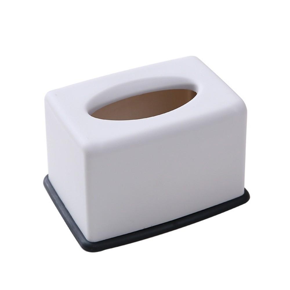 Plastic Tissue Box Solid Color Napkin Holder Simplicity Design Paper Towel Box Household Use