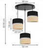 Hanging Lamp, Ceiling Chandelier, Lampshade 20Cm, Black