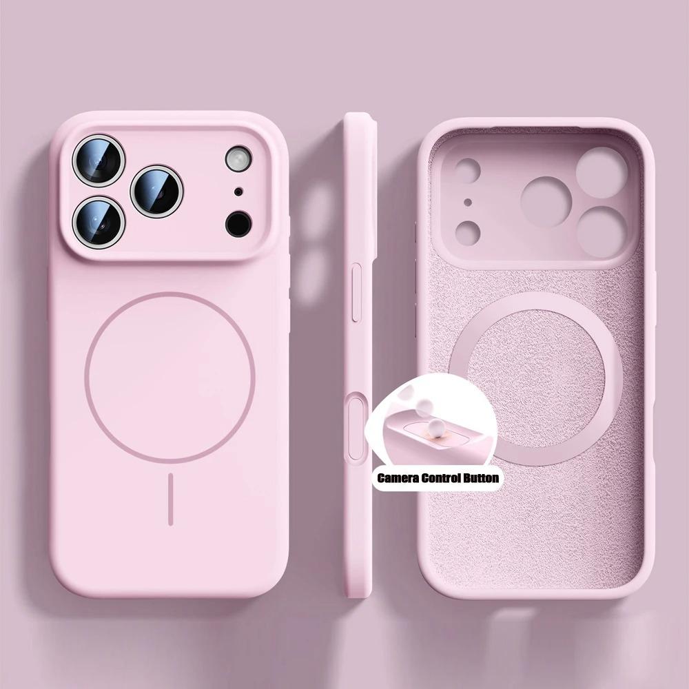 Новый чехол из жидкого силикона с магнитом для For Iphone 17 16 1 14 13 12 Pro Max 16 Plus Air al Мягкая крышка для For For Iphone 17 16 Pro Max