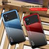 PocoX4 Pro Case Gradient Tempered Glass Cover For Xiaomi Poco X5 X4 GT X3 NFC C40 Xiomi Pocophone M3 M4 M5 S M5s Cases