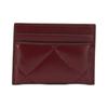 TORY BURCH Kira metal logo diamond quilted nappa leather card holder mini women's red 154993-600