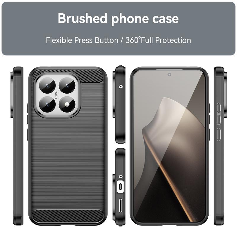 For Cover Xiaomi 15T Case For Xiaomi 15T Anti-knock Soft TPU Silicone Carbon Fiber Back Case For Xiaomi 15T Pro Case 6.83 inch