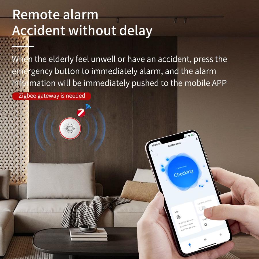 Tuya ZigBee WiFi Smart Siren Alarm 96dB Sound and Light Home Security Alarm Smart Life APP Works with Alexa Google Assistant
