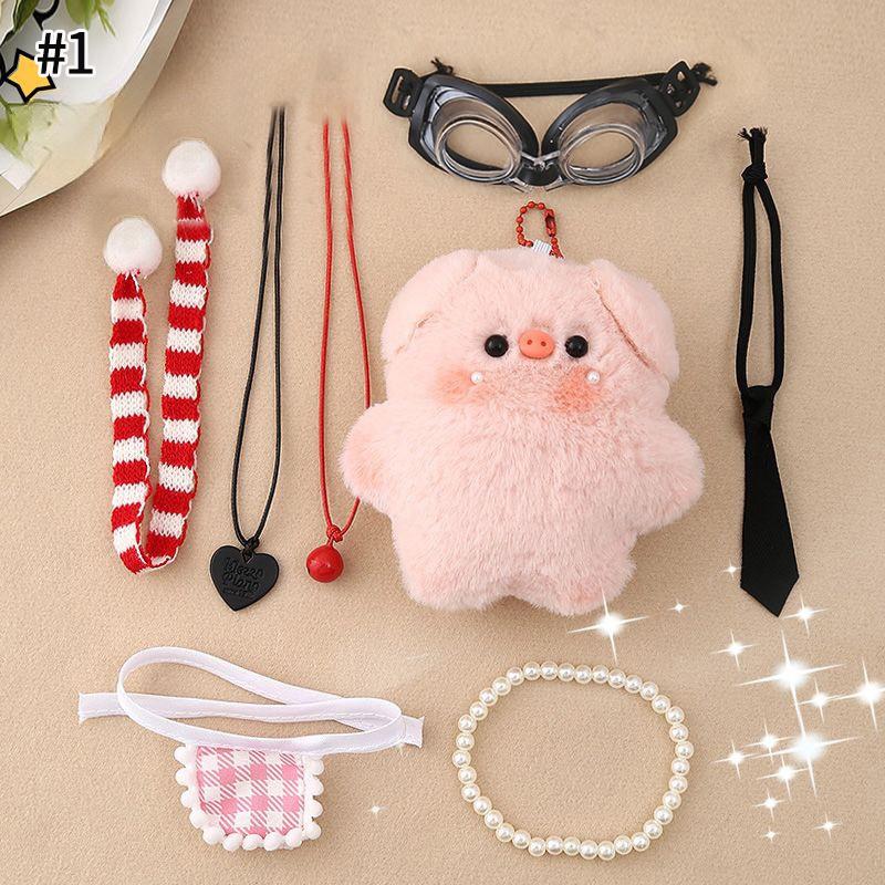 Kawaii Plush Dog Keychain Cartoon Puppy Stuffed Keyring Bag Pendant Couple Keychains Birthday Christmas Gift Bags Fillers