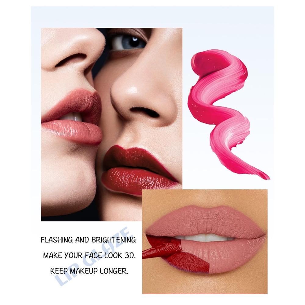 Tear Lip Glaze, матовая матовая поверхность, чтобы оставить фоновый цвет, краска для губ Tear Lipstick Makeup