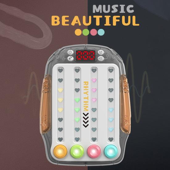 Игровая консоль Fast Push Rhythm Master для тренировки скорости реакции для детей и взрослых, портативная обучающая игровая машина со светящимся треком, игрушка