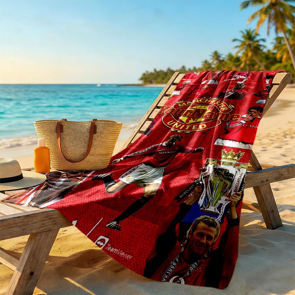 Manchester Personalized Name Beach Towel High Absorbency & Quick-Dry Perfect for Traveling Yoga Camping and Swimming