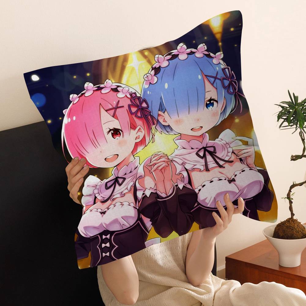 Аниме Re Zero Наволочка Дюймы Фермерский Декор Домашние Декоративные Подушки для Дивана