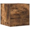4 piece TV cabinet set smoked oak effect particleboard