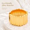 European and American hot-selling bracelets, cold wind irregular high-end bracelets, metal bangles wide bracelets