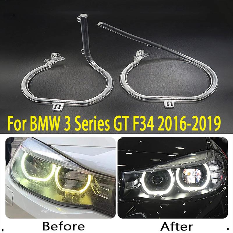 For BMW 3 Series GT F34 2016- DRL Car Headlight Light Guide Strip Daytime Running Light Tube Daily Head Lamp Emitting Tube