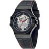 Potenza Черная кожаная Черная мужская Автоматическая R8821108008