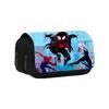 Spiderman Cartoon Style Nylon Pencil Organizer With Multiple Compartments For School Supplies