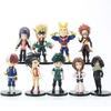 Набор из 9 штук. Фигурки Delicate My Hero Academy 8 см.