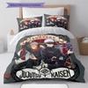 Jujutsu Kaisen Pattern Bedding Quilt Set Quilt Cover Pillowcase Home Birthday Gift(1 * duvet cover + 2 * pillowcase, without core)